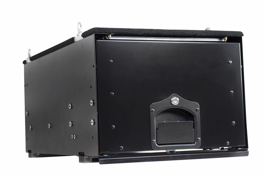 Overland Vehicle Systems Cargo Box w/Slide Out Drawer - Black Powdercoat
