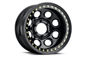 Raceline Wheels RT81 Rock 8 Series Beadlock Wheel 17x9.5 5x5 Satin Black - JT/JL/JK