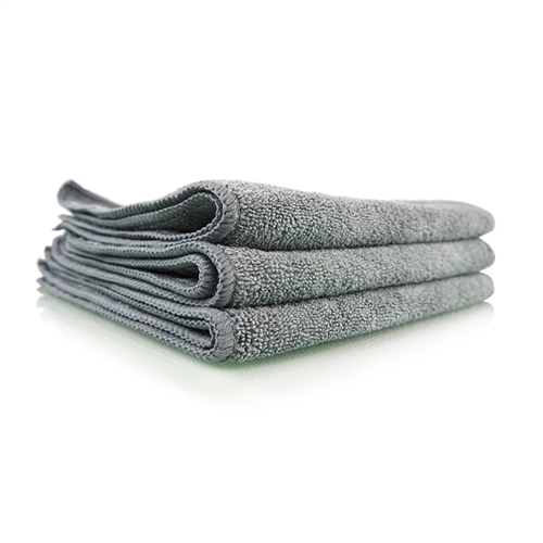 Chemical Guys Workhorse Professional Grade Microfiber Towel Grey - 3 Pack