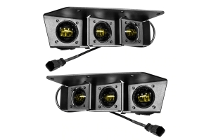 Oracle Triple LED Fog Light Kit - Yellow - Bronco 2021+ w/ Steel Bumper