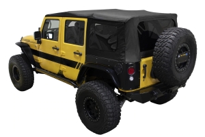 King 4WD Premium Replacement Soft Top with Tinted Windows - Black Diamond - JK 4dr 2010+