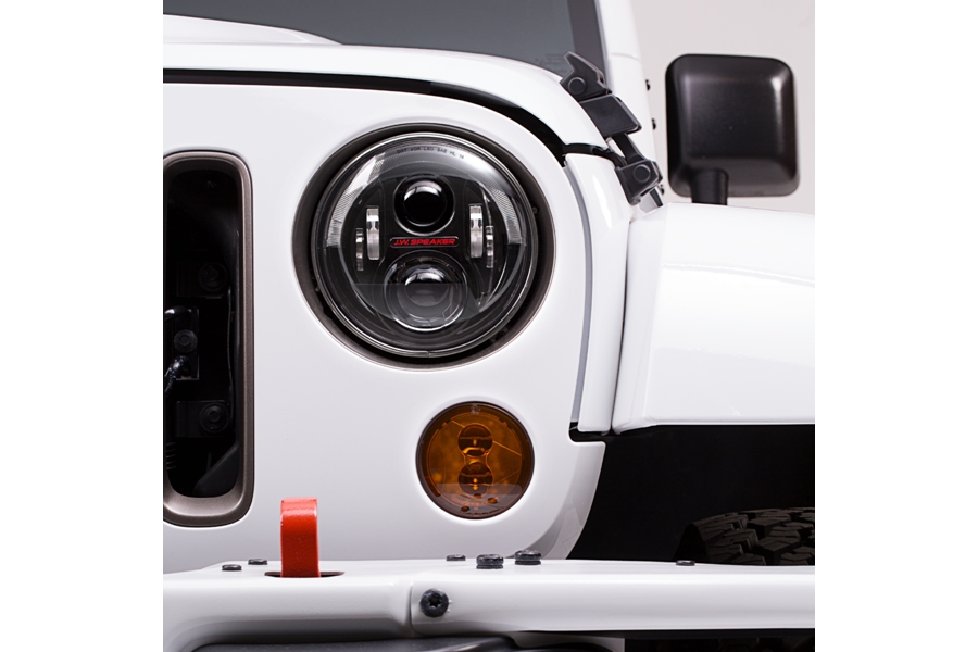 JW Speaker 8700 Evolution J2 LED Single Headlight - Black - JK