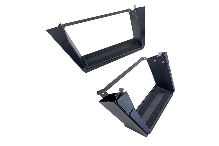 Rock-Slide Engineering 7in Removable Drop Steps for Deluxe Rock Rail - JL 4Dr