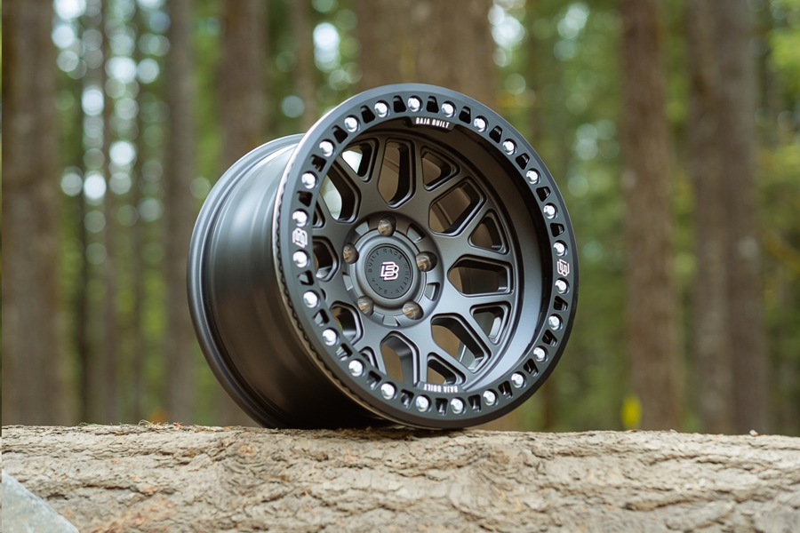 Baja Built Lite Brite OUTLAW Cast Beadlock Wheel, 17x9 5x5 -38mm - Satin Graphite - JT/JL/JK