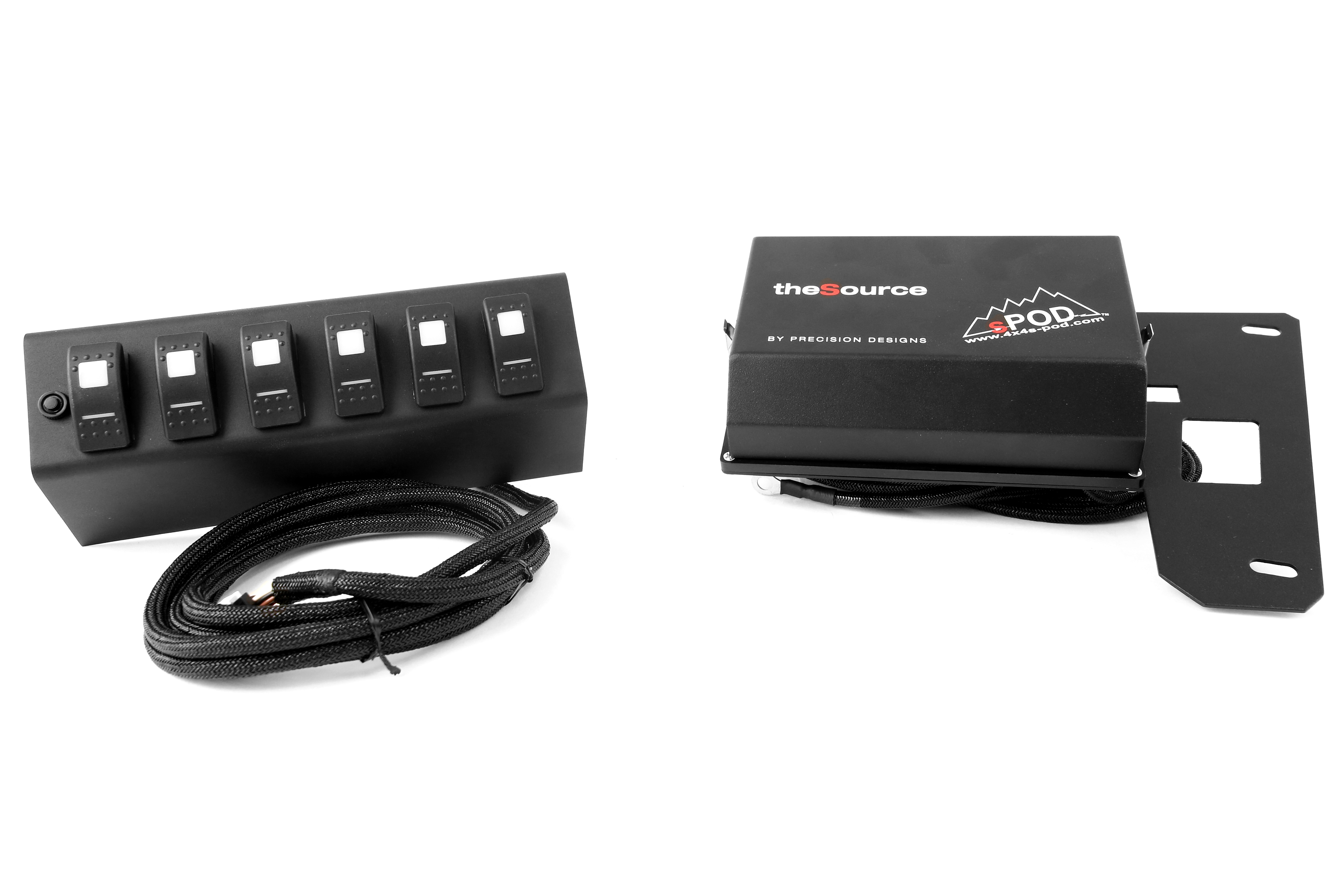 sPOD 6 Switch System with Dual Lit LED Switches Red - JK 2009+