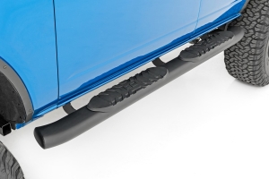 Rough Country Oval Nerf Step Bars - Bronco 4dr 2021+