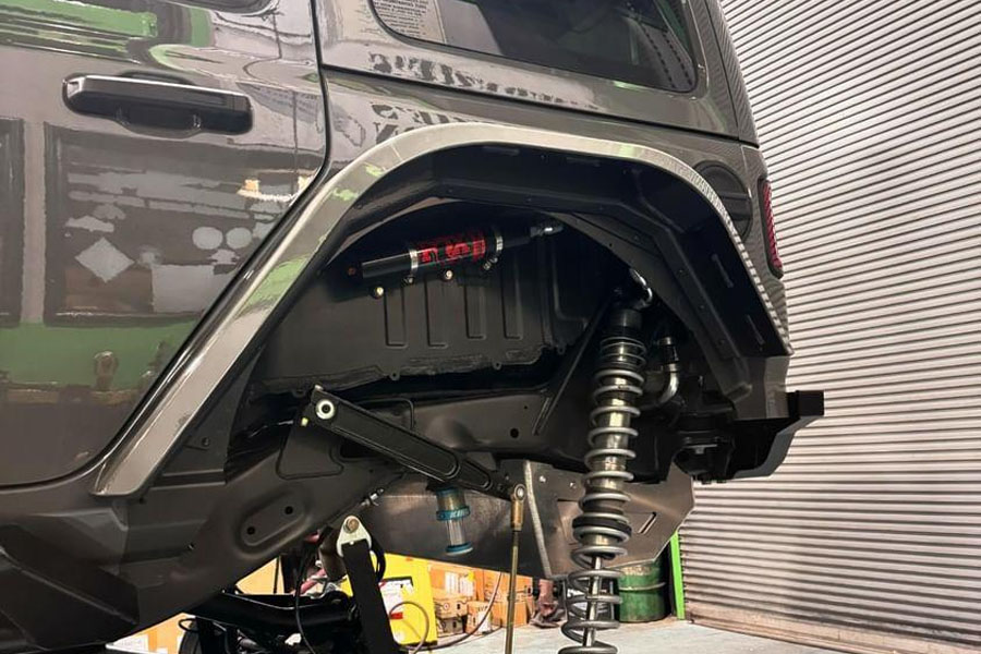 Next Venture Motorsports Aluminum High Line Rear Fender Flares - Mount w/o Corner Armor - JL 4Dr
