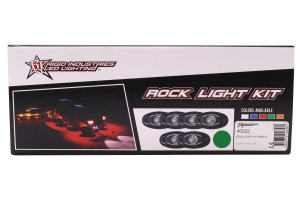 Rigid Industries A-Series Rock Light Kit 4 Green Diffused Light