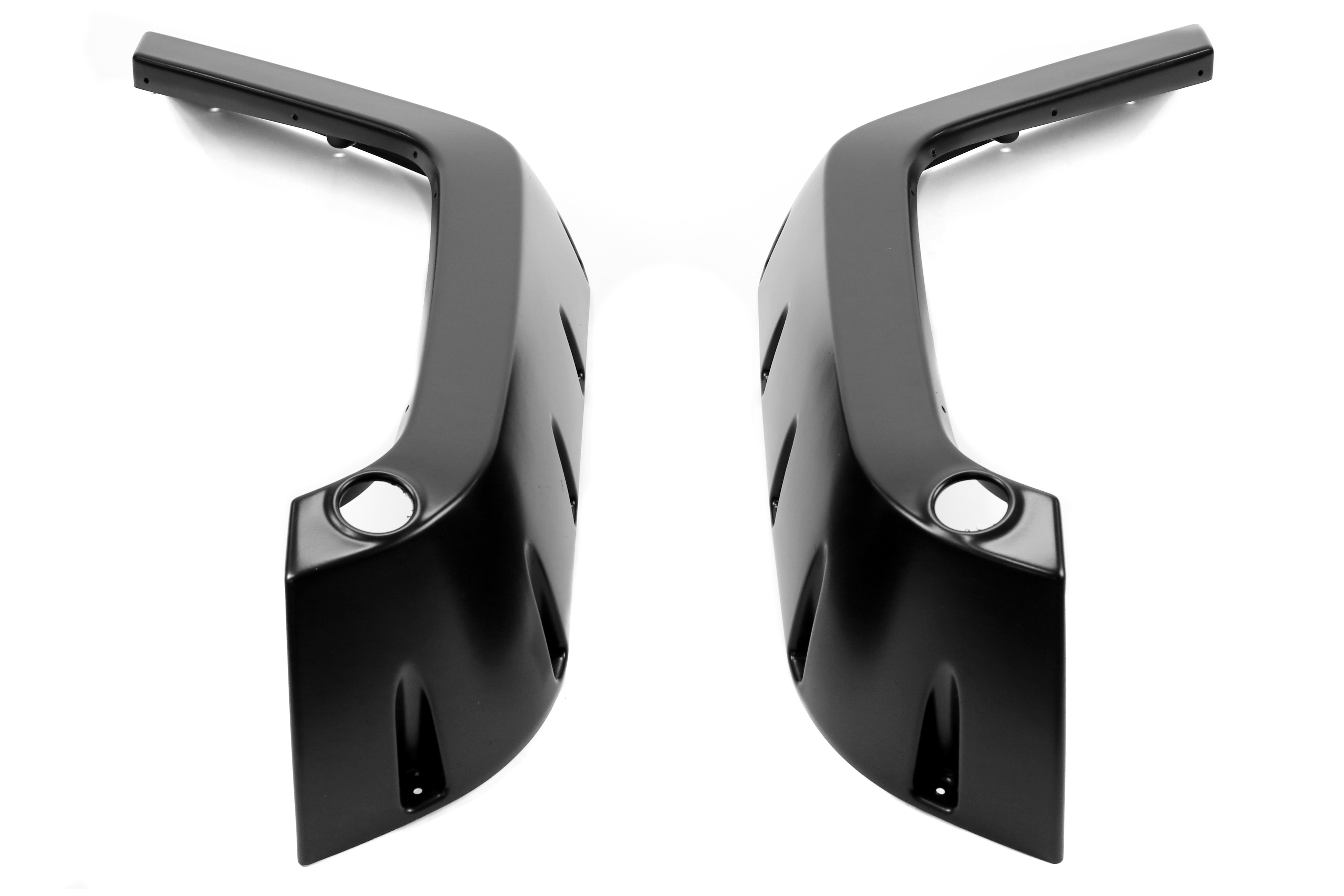 Bushwacker Factory Coverage Pocket Style Fender Flare Set Front Black - JK