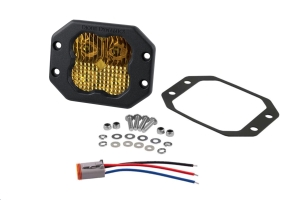 Diode Dynamics SS3 Pro Flush Mount LED Pod, ABL Yellow - Combo 