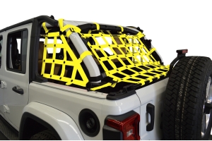 Dirty Dog 4x4 3pc Cargo Side Netting Kit, Yellow - JL 4Dr