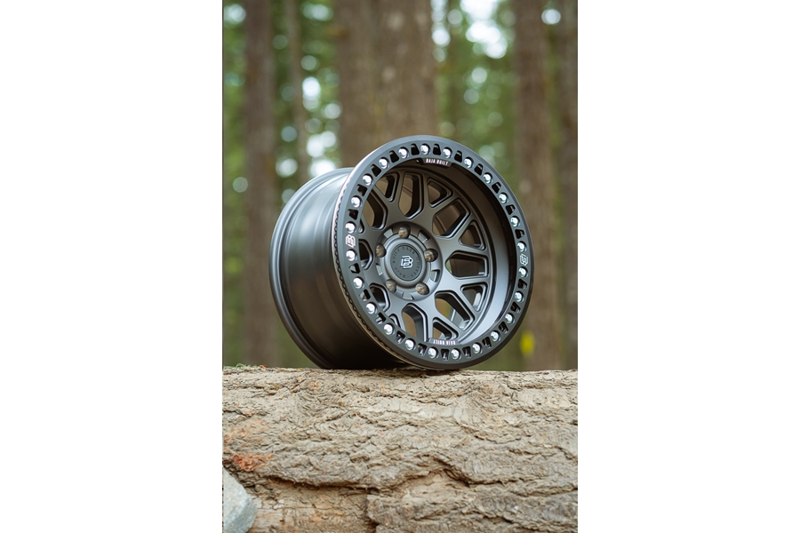 Baja Built Lite Brite OUTLAW Cast Beadlock Wheel, 17x9 5x5 -38mm - Satin Graphite - JT/JL/JK