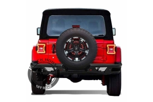 Black Horse Off Road Armour Tire Carrier, Black - JL