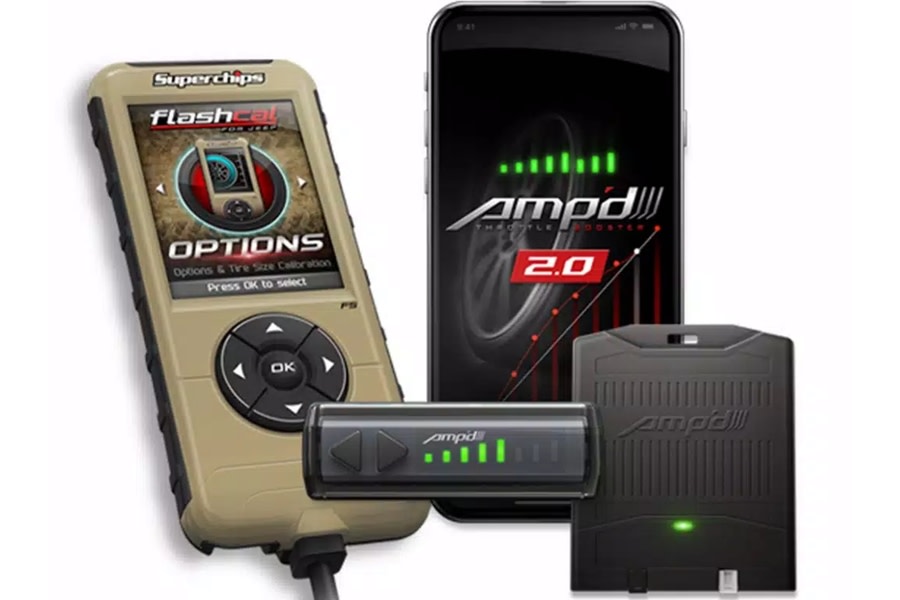 Superchips Amp'd 2.0 Throttle Booster Kit w/ Flashcal  - JT 