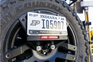 LOD Spare Tire License Plate Relocation Kit, Black - JL