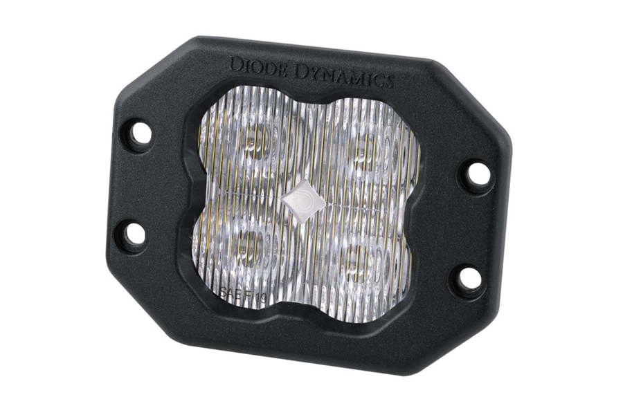 Diode Dynamics SS3 Pro Flush Mount LED Pod, ABL White - SAE Fog