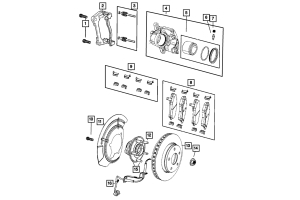 Mopar Magneti Merelli Front Brake Pad Set - JK 