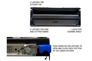 Overland Vehicle Systems Camp Cargo Kitchen w/Slide Out Sink/Shelf/Work Station