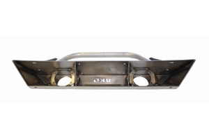 VKS Fab Shorty V2 Front Bumper w/ Hoop and Fog Light Mounts - Bare - JK