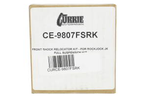 Currie Enterprises Shock Relocation Kit Front - JK