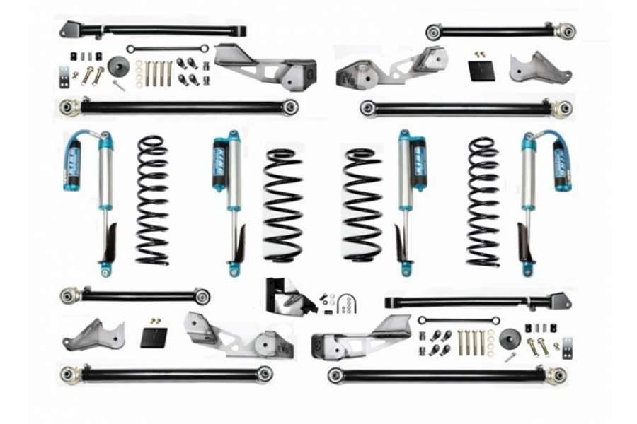 EVO Manufacturing 4.5in High Clearance Long Arm Lift Kit w/ Comp Adjuster Shocks - JL 4Dr  