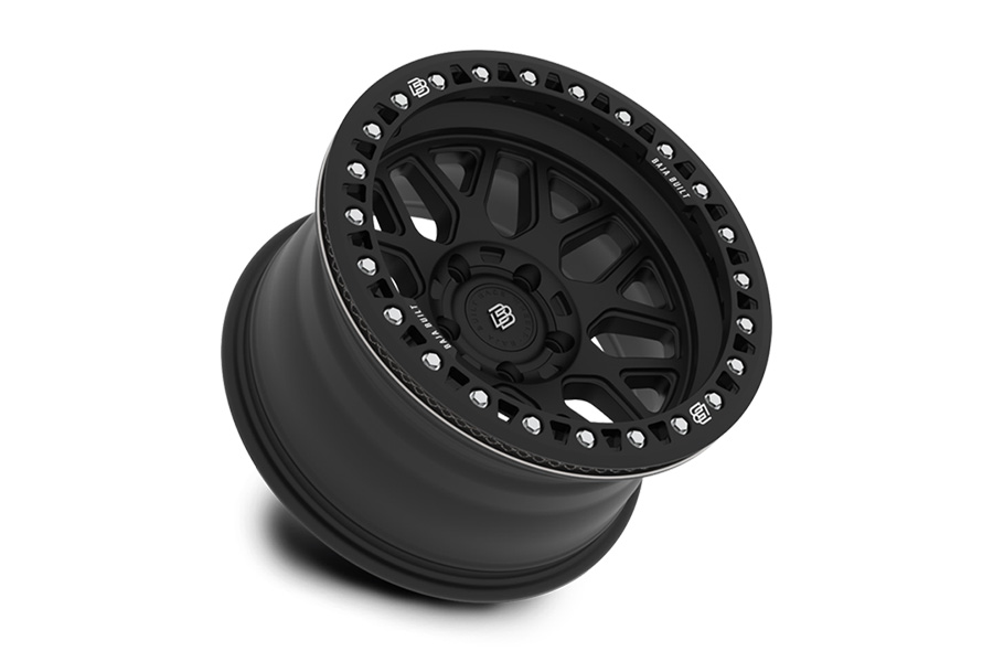 Baja Built Lite Brite OUTLAW Cast Beadlock Wheel, 17x9 5x5 -38mm - Black - JT/JL/JK