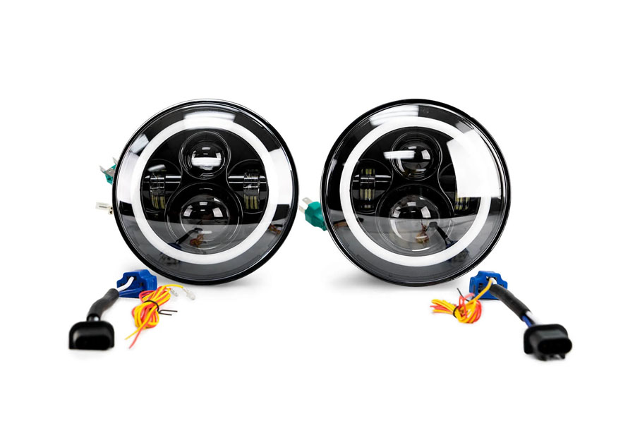 DV8 Offroad Projector LED Highlights w/ Halo - JK