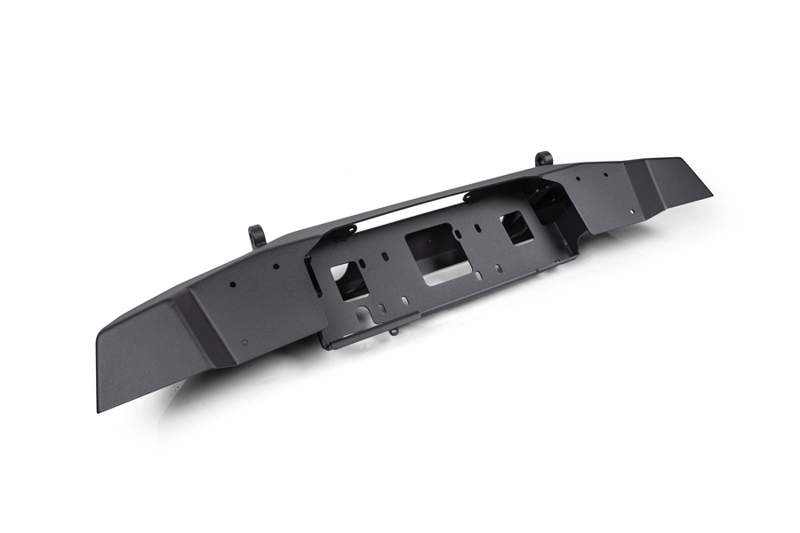 Crawltek Pyro Front Mid-Width Bumper, Steel - Black - JT/JL