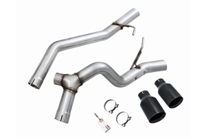 AWE Trail-to-Tread Dual Exhaust Conversion Kit - Diamond Black Tips - JT 3.6L