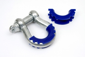 Daystar D-Ring/Shackle Isolators - Pair, Blue