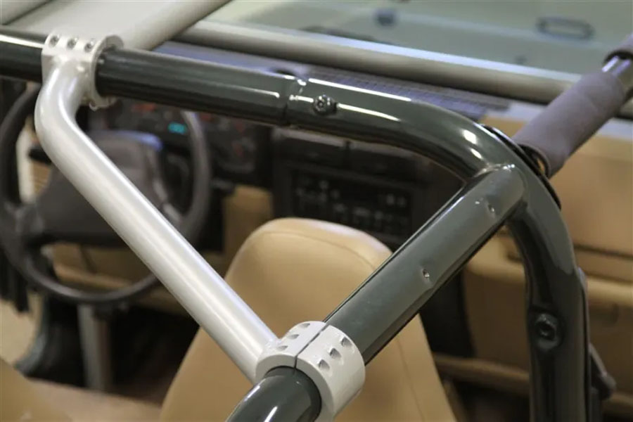 Rock Hard 4x4 Rear Overhead Angle Bars - LJ/TJ 2003-06