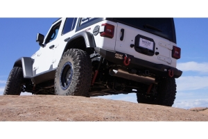 Road Armor Stealth Rear Mid Width Bumper  - Texture Black - JL 