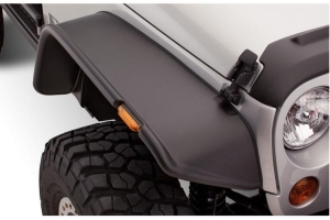 Bushwacker Flat-Style Front Fender Flares, Pair - Textured Black