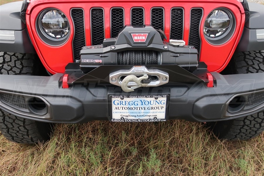 Rock Hard 4x4 Winch Plate for Factory Plastic Bumper - Jeep Rubicon  2018-2021 | RH-90205|Northridge4x4