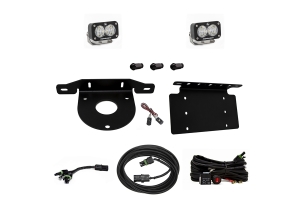 Baja Designs Dual S2 Sport W/C Reverse Kit w/ License Plate Mount - Bronco 2021+