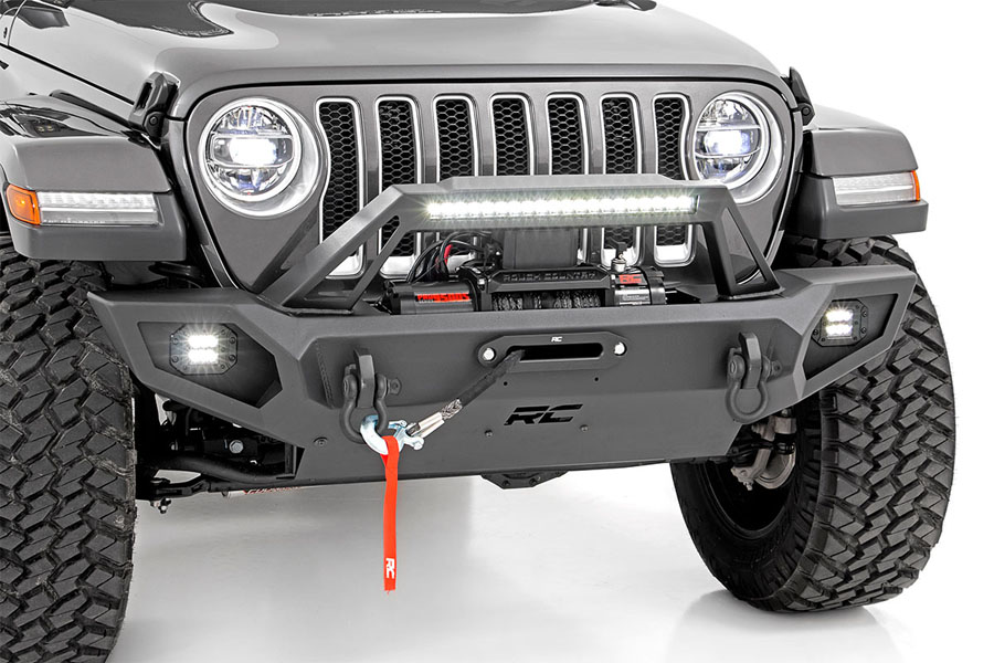 Rough Country Full Width Front Trail Bumper  - JT/JL/JK