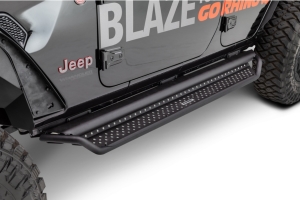 Go Rhino Dominator D1 Side Steps w/ Full-Length Drop Steps - Black - JK 2Dr