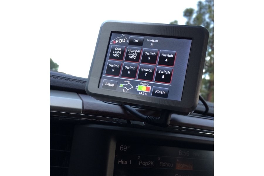 Jeep JK sPOD 8Circuit SE System wTouchscreen - Jeep Rubicon 2007-2018 |  8-700-TSB-JK|Northridge4x4