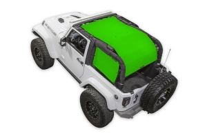 SpiderWebShade 3-Piece ShadeCage Top System - Green - JK 2Dr