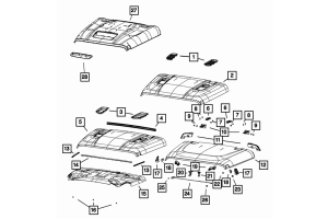 Mopar Hood Silencer Pad for Vented Hood - JT/JL