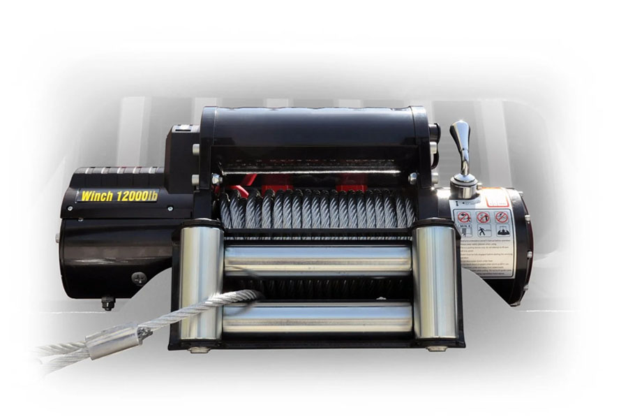 DV8 Offroad Winch w/ Steel Cable and Wireless Remote 12,000lbs