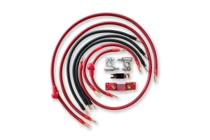 JeepCables Big 7 Battery Cable Kit (1/0GA) - JK 3.8L