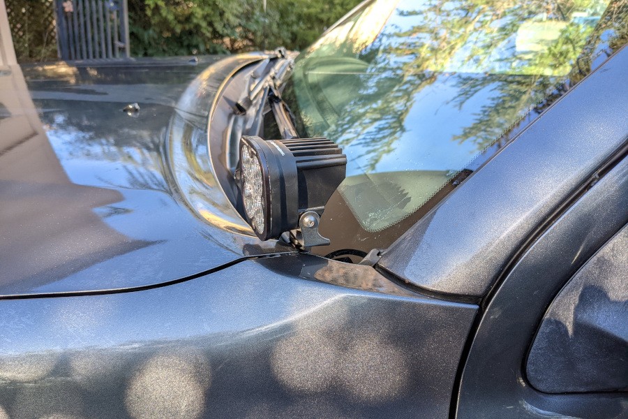 Grimm Offroad Hood Hinge Light Bracket Kit - Toyota Tacoma 2005-15