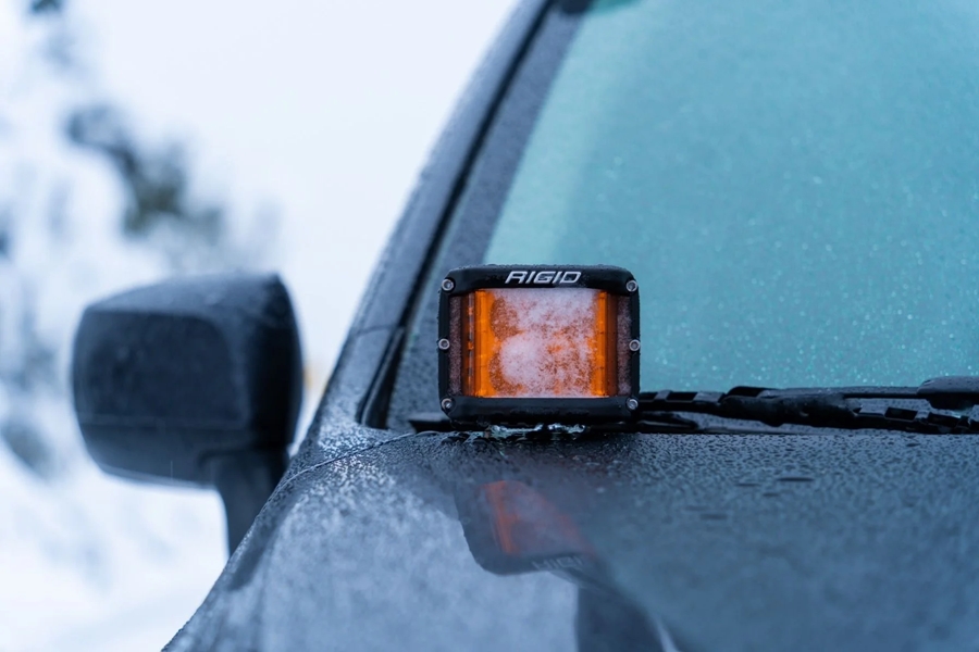 Rigid Industries D-SS LED Spot Lights w/ Amber PRO Lens - Pair