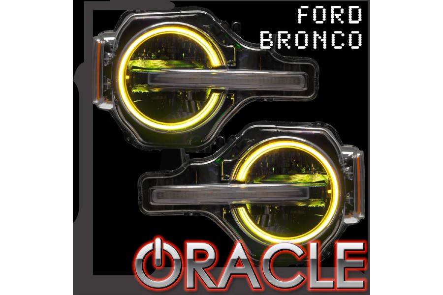 Oracle Lighting Color shift RGB+W Headlight Halo Upgrade Kit, w/RF Controller - Bronco 2021+
