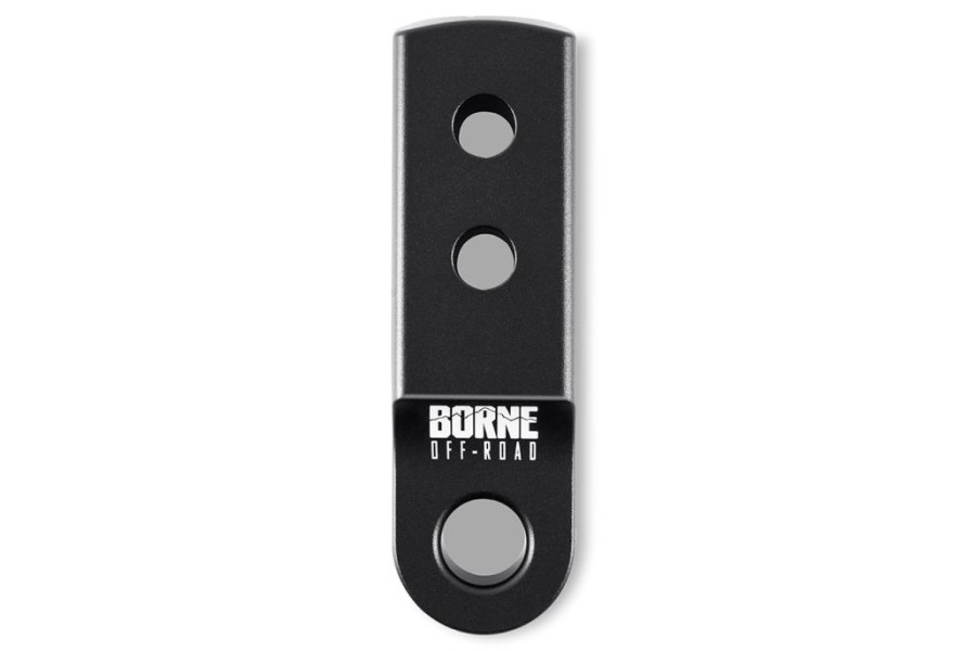 Borne Off-Road 2-inch Hitch Receiver Shackle Mount, Black