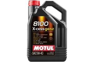 Motul 8100 X-Cess Gen2 5W-40 Motor Oil 5-Liter Bottle 