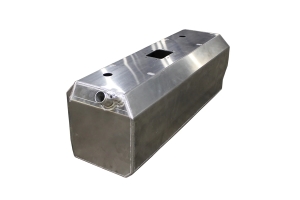 Motobilt Rear Stretch Tank and Skid Plate - Bare - YJ
