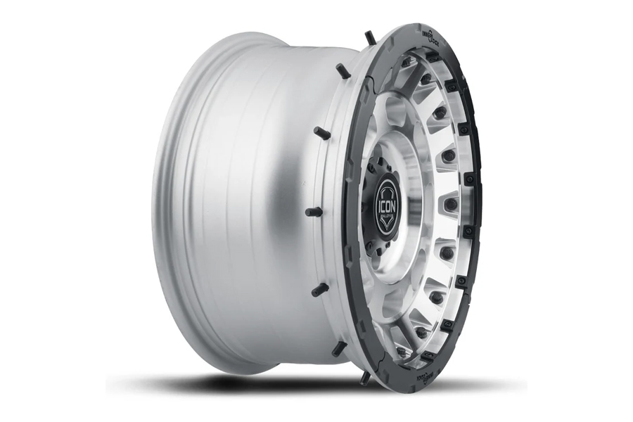 Icon Vehicle Dynamics Hammer Pro Silver Machined Wheel 17x8.5 5x5 - JT/JL/JK 2007-24