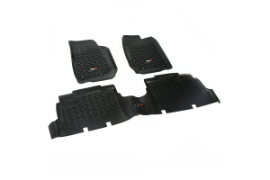 Rugged Ridge Floor Liner Kit, Black - JK 4dr